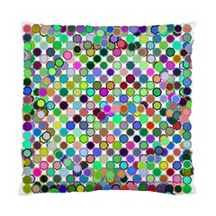 Colorful Dots Balls On White Background Standard Cushion Case (two Sides) by Simbadda