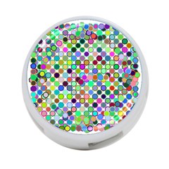 Colorful Dots Balls On White Background 4-port Usb Hub (one Side) by Simbadda