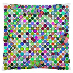 Colorful Dots Balls On White Background Standard Flano Cushion Case (two Sides) by Simbadda