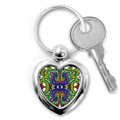 Abstract Shape Doodle Thing Key Chains (heart)  by Simbadda