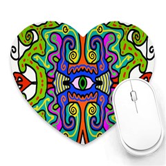 Abstract Shape Doodle Thing Heart Mousepads by Simbadda