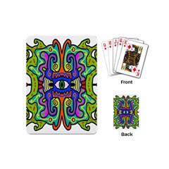 Abstract Shape Doodle Thing Playing Cards (mini)  by Simbadda