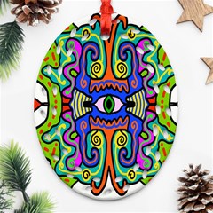 Abstract Shape Doodle Thing Ornament (oval Filigree) by Simbadda