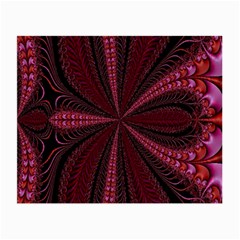 Red Ribbon Effect Newtonian Fractal Small Glasses Cloth by Simbadda