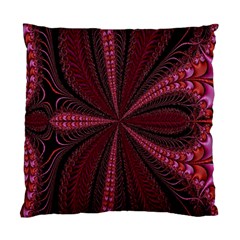 Red Ribbon Effect Newtonian Fractal Standard Cushion Case (two Sides) by Simbadda