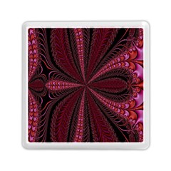 Red Ribbon Effect Newtonian Fractal Memory Card Reader (square)  by Simbadda