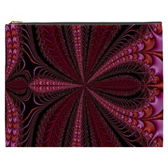 Red Ribbon Effect Newtonian Fractal Cosmetic Bag (xxxl)  by Simbadda