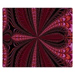 Red Ribbon Effect Newtonian Fractal Double Sided Flano Blanket (Small)  50 x40  Blanket Front