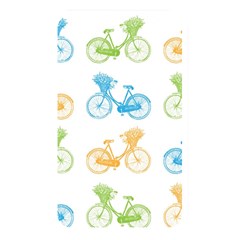 Vintage Bikes With Basket Of Flowers Colorful Wallpaper Background Illustration Memory Card Reader by Simbadda