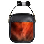 Background Technical Design With Orange Colors And Details Girls Sling Bags Front