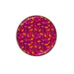 Umbrella Seamless Pattern Pink Lila Hat Clip Ball Marker Front