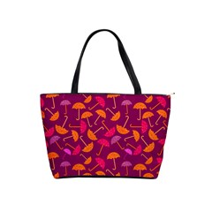 Umbrella Seamless Pattern Pink Lila Shoulder Handbags by Simbadda