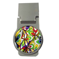 Colorful Textile Background Money Clips (round)  by Simbadda