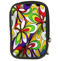 Colorful Textile Background Compact Camera Cases by Simbadda