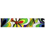 Colorful Textile Background Flano Scarf (Small) Back