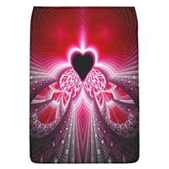 Illuminated Red Hear Red Heart Background With Light Effects Flap Covers (l)  by Simbadda