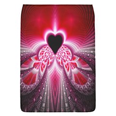 Illuminated Red Hear Red Heart Background With Light Effects Flap Covers (s)  by Simbadda