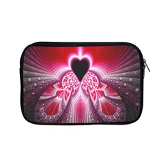 Illuminated Red Hear Red Heart Background With Light Effects Apple Ipad Mini Zipper Cases by Simbadda