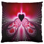 Illuminated Red Hear Red Heart Background With Light Effects Standard Flano Cushion Case (One Side) Front