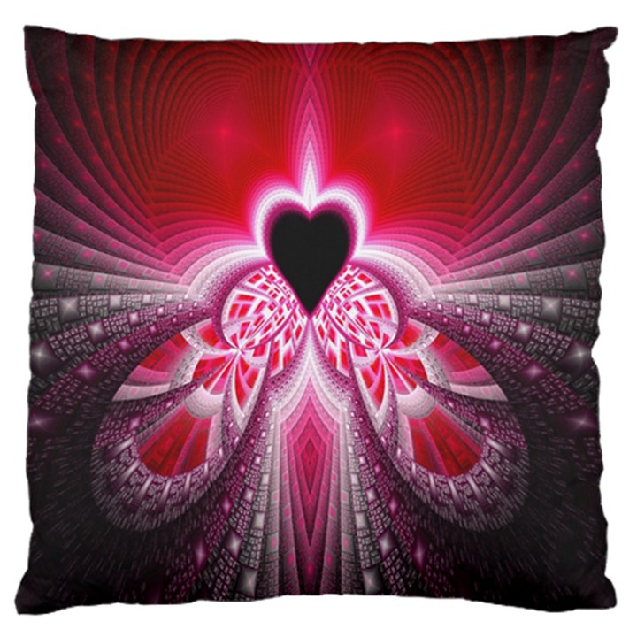 Illuminated Red Hear Red Heart Background With Light Effects Standard Flano Cushion Case (One Side)