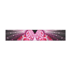 Illuminated Red Hear Red Heart Background With Light Effects Flano Scarf (mini) by Simbadda