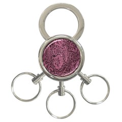 Abstract Purple Background Natural Motive 3-ring Key Chains by Simbadda