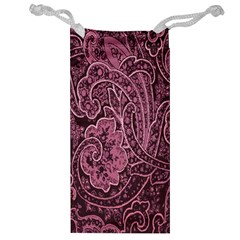 Abstract Purple Background Natural Motive Jewelry Bag by Simbadda