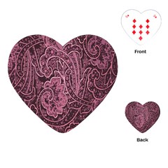 Abstract Purple Background Natural Motive Playing Cards (heart)  by Simbadda