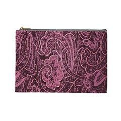 Abstract Purple Background Natural Motive Cosmetic Bag (large)  by Simbadda