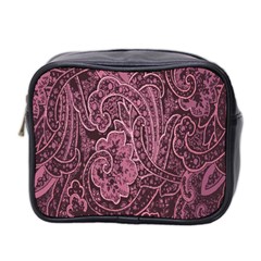 Abstract Purple Background Natural Motive Mini Toiletries Bag 2-side by Simbadda