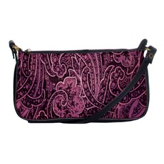 Abstract Purple Background Natural Motive Shoulder Clutch Bags by Simbadda