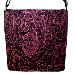 Abstract Purple Background Natural Motive Flap Messenger Bag (s) by Simbadda