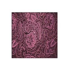 Abstract Purple Background Natural Motive Satin Bandana Scarf by Simbadda