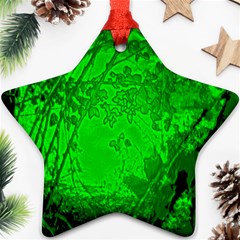 Leaf Outline Abstract Star Ornament (two Sides) by Simbadda