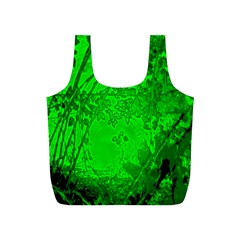 Leaf Outline Abstract Full Print Recycle Bags (s)  by Simbadda