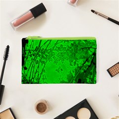 Leaf Outline Abstract Cosmetic Bag (xs) by Simbadda