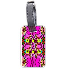 Colourful Abstract Background Design Pattern Luggage Tags (one Side)  by Simbadda