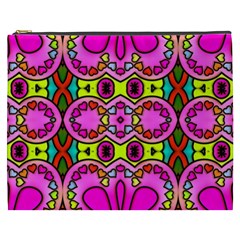 Colourful Abstract Background Design Pattern Cosmetic Bag (xxxl)  by Simbadda