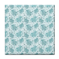 Decorative Floral Paisley Pattern Tile Coasters by TastefulDesigns