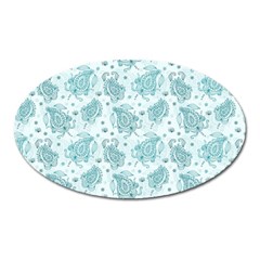 Decorative Floral Paisley Pattern Oval Magnet by TastefulDesigns