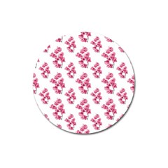 Santa Rita Flowers Pattern Magnet 3  (round) by dflcprints