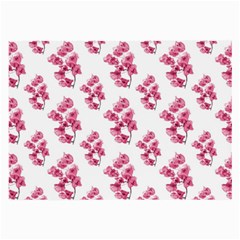 Santa Rita Flowers Pattern Large Glasses Cloth (2-side) by dflcprints