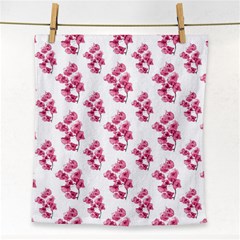 Santa Rita Flowers Pattern Face Towel by dflcprints