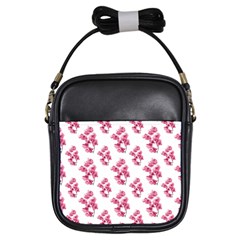 Santa Rita Flowers Pattern Girls Sling Bags by dflcprints