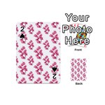 Santa Rita Flowers Pattern Playing Cards 54 (Mini)  Front - Spade2