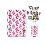 Santa Rita Flowers Pattern Playing Cards 54 (Mini)  Front - Heart3