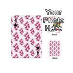 Santa Rita Flowers Pattern Playing Cards 54 (Mini)  Front - Spade4