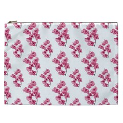 Santa Rita Flowers Pattern Cosmetic Bag (xxl)  by dflcprints