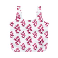 Santa Rita Flowers Pattern Full Print Recycle Bags (m)  by dflcprints