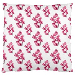 Santa Rita Flowers Pattern Large Flano Cushion Case (one Side) by dflcprints